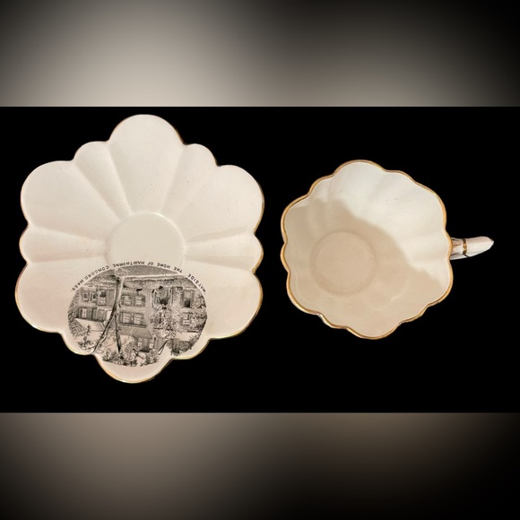 Antique HL Whitcomb Teacup And Saucer Excellent Cond 1888-89 Gilded - Picture 3 of 8